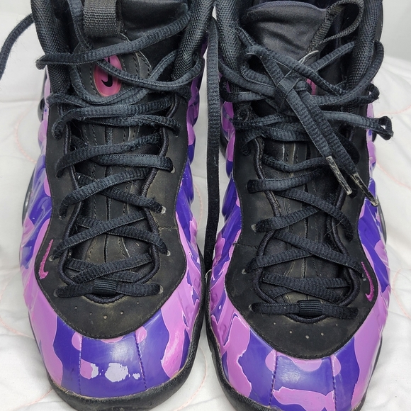 NIKE LITTLE POSITE PRO (GS) BLCK/COURT PURPLE [644792 012] SIZE 5Y - Picture 6 of 8